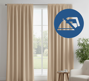 Iron-free curtains