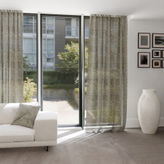 Elegant Latte Linen Drape with Natural Linen