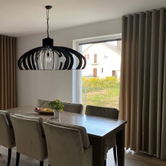blackout blackout curtain matt, color Chocolate Martini