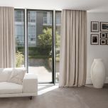 Elegant single-colour drape, matt, soft touch, for the room, nude colour