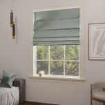 Roman blind in glamour style, smooth light mint