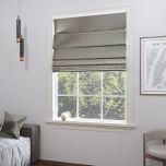 Roman blind in glamour style, smooth dark pearl