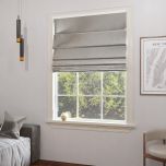 Roman blind in glamour style, smooth pearl