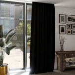 Fashionable modern drape matt single-colour black