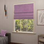 Modern Roman blind in matte one-colored violet