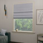 Modern Roman blind in matte one-colored light gray