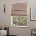 Modern Roman blind in matte one-colored dirty pink