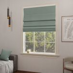 Modern Roman blind in matte one-colored pastel pistachio