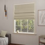 Modern Roman blind in matte one-colored dark beige