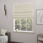 Modern Roman blind in matte one-colored light beige