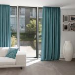 Stylish drape, soft touch, lightly shiny, monochrome, light turquoise 