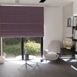 Stylish heather Roman blind