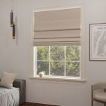 Blackout fabric Roman blind in matt beige