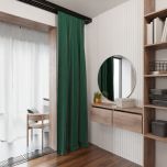 Beautiful blackout blackout curtain, matt, single colour, emerald green 