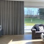 Modern one-colour matte curtain grey beige