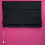 Black blackout Roman blind in matt