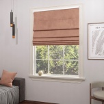 Modern Roman blind, plain, powder pink 