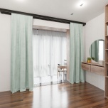 Beautiful drape for the room, matt, single colour, pastel pistachio, made to measure