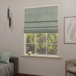 Modern Roman blind in matte smooth pastel pistachio