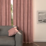 Beautiful drape for children's room, matt, smooth, pastel pink, no ironing