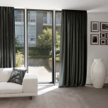 Glamour style drape plain dark steel