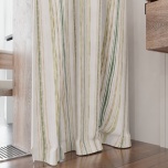 Modern drape, for room, vertical stripes, natural, matt