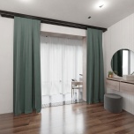 Modern matte one-colour drape pastel pistachio