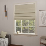Modern Roman blind in matte one-colored dark beige