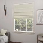 Modern Roman blind in matte one-colored light beige