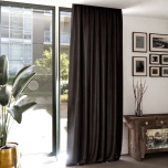 Fashion drape, velvet, for the room, chocolate brown