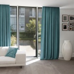 Stylish drape, soft touch, lightly shiny, monochrome, light turquoise 