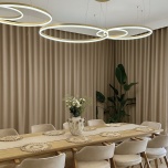 Modern blackout curtain, matt, blackout, made to measure, beige 