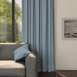 Trendy blackout blackout curtain, for living room, matt, light blue