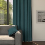 Modern blackout blackout curtain, matt, made to measure, green-blue