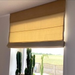Dark yellow blind in matt