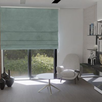 Modern Roman blind in matte smooth