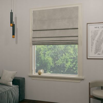 Modern Roman blind in cappuccino colour