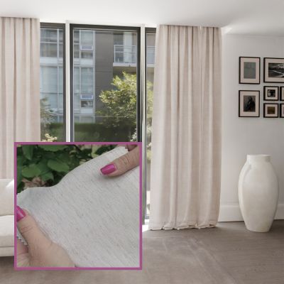 Beige Linen Drape - Natural Elegance