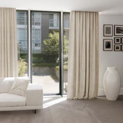 Elegant curtains in sand colour, for the living room, made to measure, without ironing