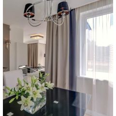 Modern matte curtain for living room, bedroom, dark lilac