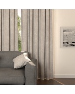 Modern matte drape, single colour, soft touch, sewn to size, light beige