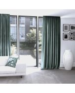 Glamour style drape smooth dark mint for living room,bedroom