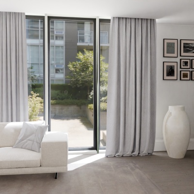 Fashion blackout curtain, blackout, matt, very light grey