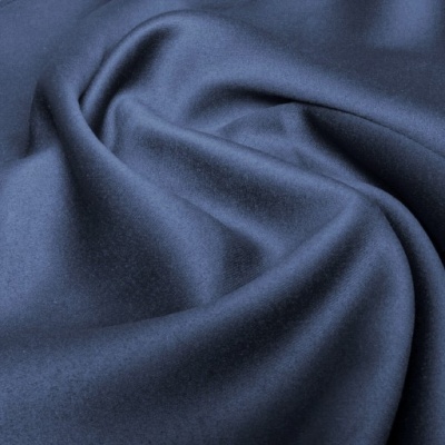 Dark blue blackout Roman blind in matt