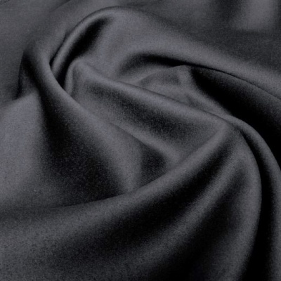 Dark graphite blackout Roman blind in matt