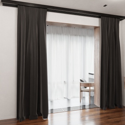 Blackout blackout drape, blackout, matt, plain, made to measure