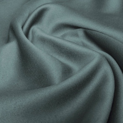 Green blue blackout Roman blind in matt