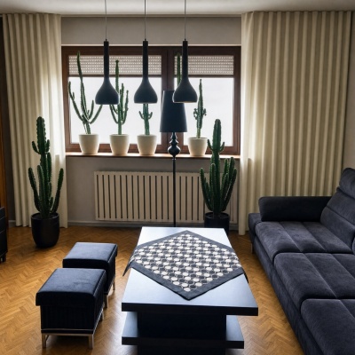 Modern drape, for living room, velvet, light cream
