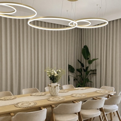 Modern blackout curtain, matt, blackout, made to measure, beige