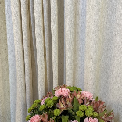 Natural Linen Beige Drape, for covering